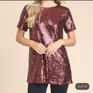 Sequin ombré tunic
